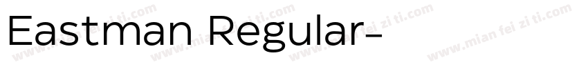 Eastman Regular字体转换